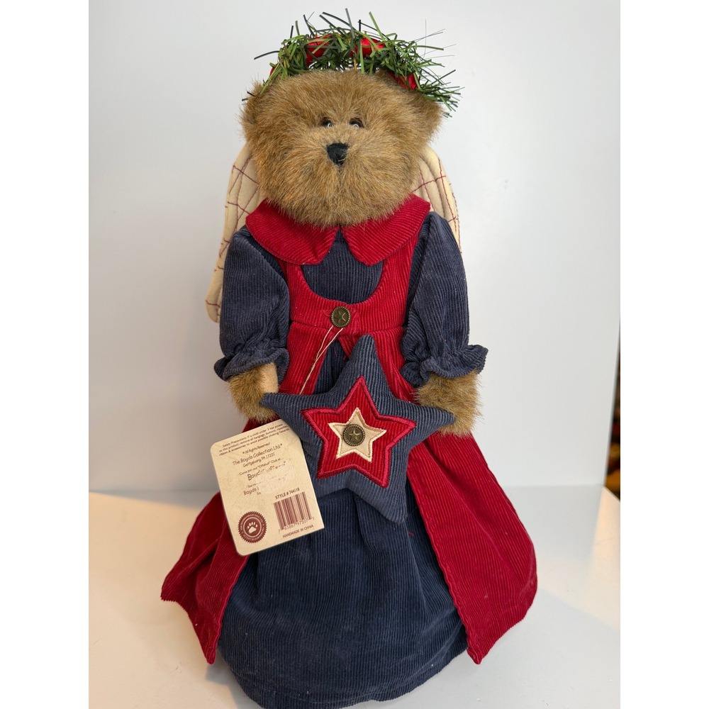 NWT 2003 Boyds Bears Joella Angelstar Christmas Angel Tree Topper 744118 Retired